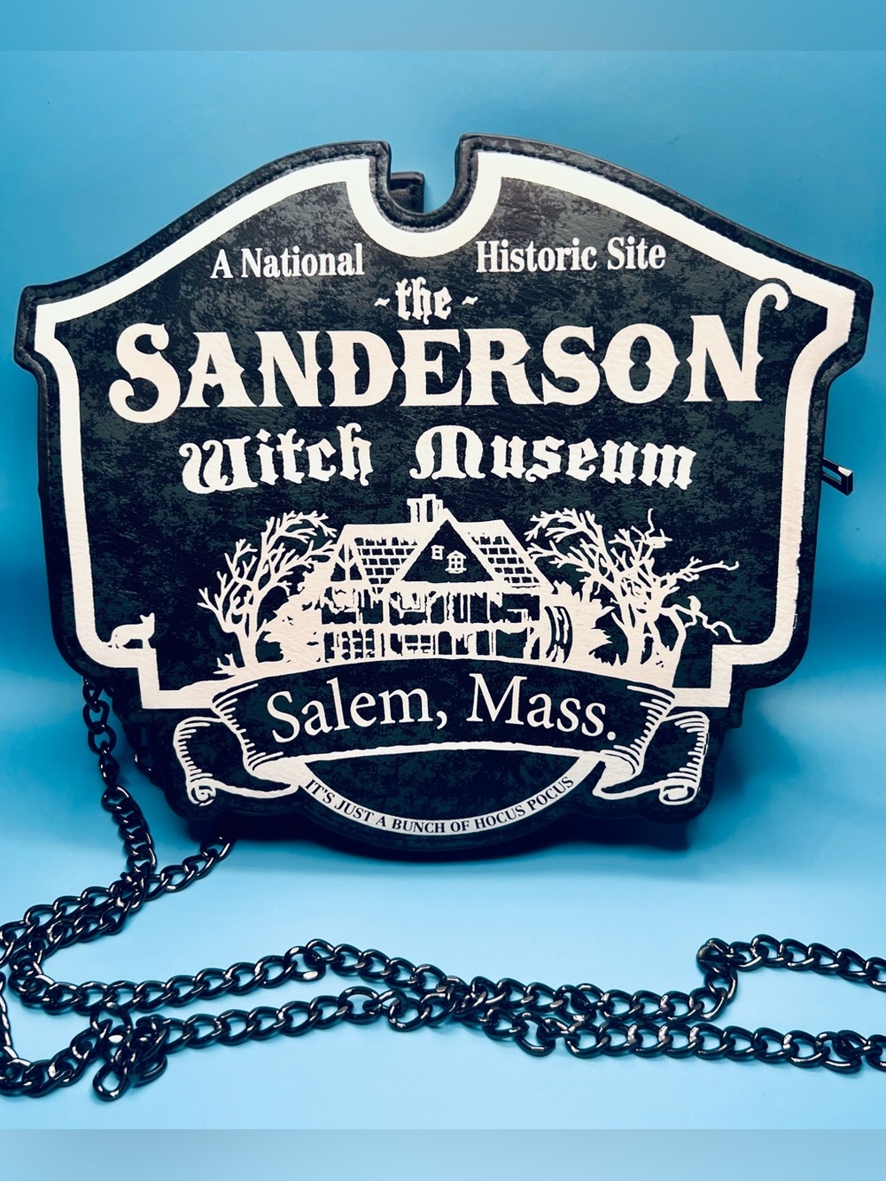 Disney Hocus Pocus Sanderson Witch Museum Salem Novelty Crossbody Bag - EUC